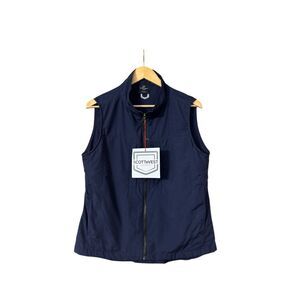 Scottevest NBT travel utility vest pockets lightweight blue women’s large new